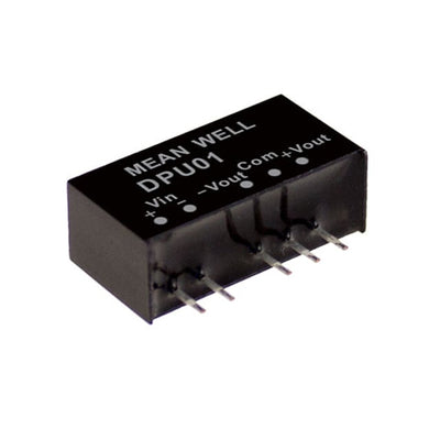 DPU01M-12 by MEAN WELL USA Inc. - DC DC CONVERTER +/-12V 1W