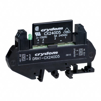 DRA1-CX240D5-B by Sensata-Crydom - SOLIDSTATE RELAY SPST-NC 5A 12-280V