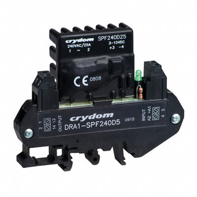 DRA1-SPF240D25R by Sensata-Crydom - SOLIDSTATE RELAY SPST-NO 8A 12-280V