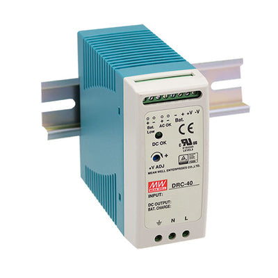 DRC-40B by MEAN WELL USA Inc. - AC/DC DIN RAIL SUP 2X27.6V 40W