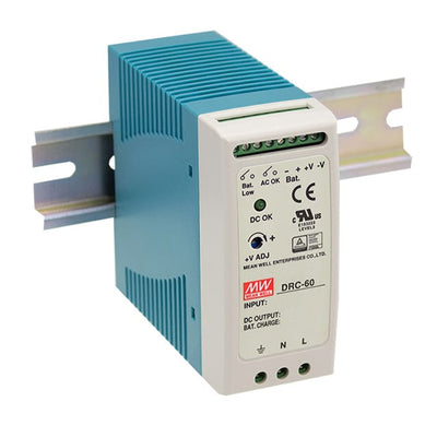DRC-60A by MEAN WELL USA Inc. - AC/DC DIN RAIL SUP 2X13.8V 59W