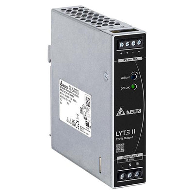 DRL-12V120W1EN by Delta Electronics - AC/DC DIN RAIL 12V 120W - LYTE2