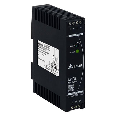 DRL-24V75W1AZ by Delta Electronics - AC/DC DIN RAIL 24V 75W - LYTE