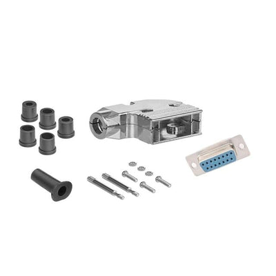 DSC-15FMA-KIT by CompuCablePlusUSA - D-SUB DB15 F SLDR MTL 90 KIT