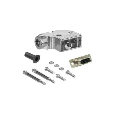 DSC-15HFMA-KIT by CompuCablePlusUSA - D-SUB DB15HD F SLDR MTL 90 KIT