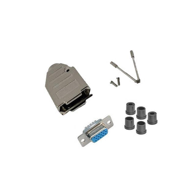 DSC-15HFMD-KIT by CompuCablePlusUSA - D-Sub DB15 HD F SLDR MTL DLX KIT