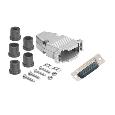 DSC-15MM-KIT by CompuCablePlusUSA - D-Sub DB15 MALE SLDR MTL KIT