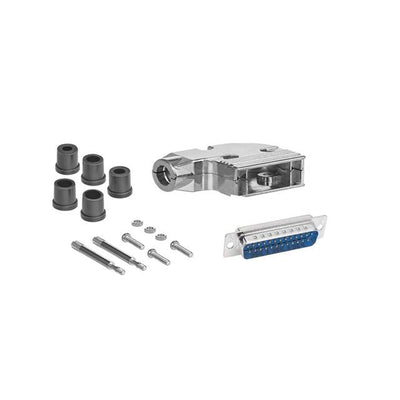 DSC-25MMA-KIT by CompuCablePlusUSA - D-SUB DB25 M SLDR MTL 90 KIT