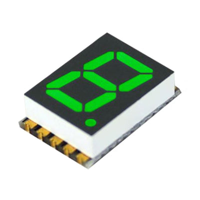 DSM7TA39105T by Visual Communications Company - VCC - DISPLAY 7SEG 0.39"" SGL GRN 10SMD