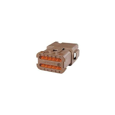 DT04-12PD-CE07 by TE Connectivity Deutsch Connectors - CONNECTOR RECPT HSG 12POS