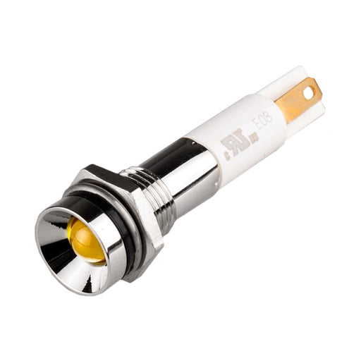 M08P-03Y by Menics - LED 8MM PROTRUDE 3VDC YELLOW
