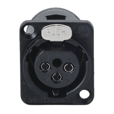 E3FSCB by Switchcraft Inc. - CONNECTOR PLUG FMALE XLR 3P SLDR CUP