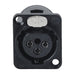 E3FSCB by Switchcraft Inc. - CONNECTOR PLUG FMALE XLR 3P SLDR CUP