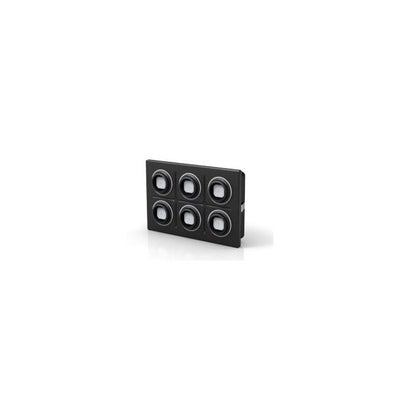 09-0A22.1111 by EAO - SWITCH KEYPAD 6 KEY RBG ILLUM