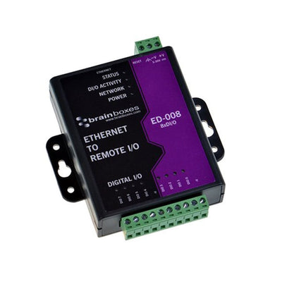 ED-008 by Brainboxes - ETHERNET TO 8 DIGITAL IO LINES