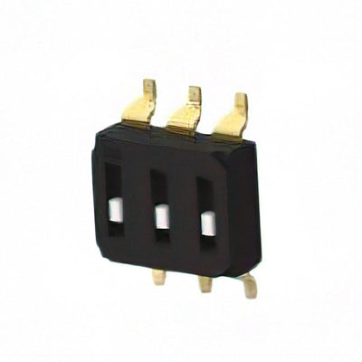 EDS03SGRNTR04Q by TE Connectivity ALCOSWITCH Switches - END STACK DIP 3P G RECESS T&R