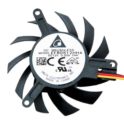 EFB0512HHAFAH by Delta Electronics - FAN AXL FRAMELSS 45X9.8MM 12VDC