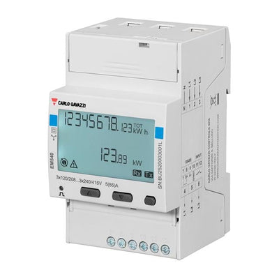 EM540DINAV23XO1X by Carlo Gavazzi Inc. - 3-PH ENERGY METER 65A DIG OUTPUT