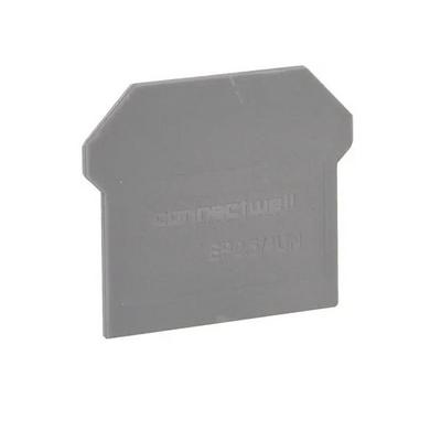 EP2.5/4UN by Altech Corporation - CONNECTOR TERM BLK END PLATE GRAY