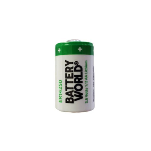 ER14250S by BATTERY WORLD - ER14250 1/2AA STD 3.6V CMOS/PLC/