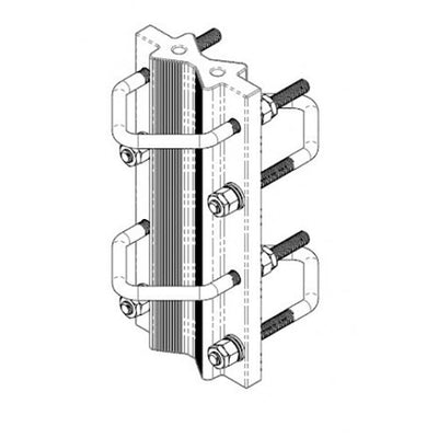 ETC-250 by Amphenol Procom - EXTRUDED PARALLEL TUBE CLAMP