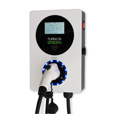 EV700-S18-NEMA 6-50 by TurnOnGreen - 7KW, WIFI, BLUETOOTH ENABLED, LE