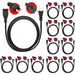 EXC BLK 10FT 12 Pcs by 5 Core Inc - 12Pcs 10ft Extension Cord 2Prong