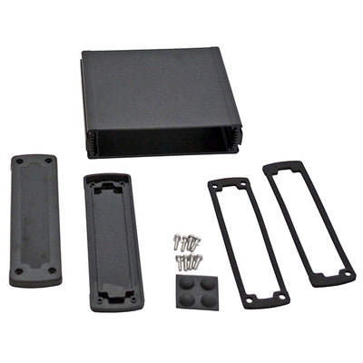 EXN-23360-BKP by Bud Industries - BOX ALUM BLACK 5.079""L X 5.772""W