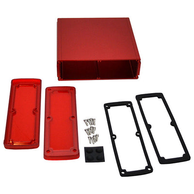 EXN-23365-RDP by Bud Industries - BOX ALUM IR RED/RED 6.65""L X 7""W