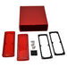 EXN-23366-RDP by Bud Industries - BOX ALUM IR RED/RED 8.23""L X 7""W