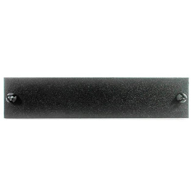 F1-BLANKUBK by Fiber Instrument Sales - ADAPTER PANEL UNLOADED BLK ALUM