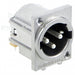 F3MRAF by Switchcraft Inc. - CONNECTOR RECPT MALE XLR 3P SILV SLDR