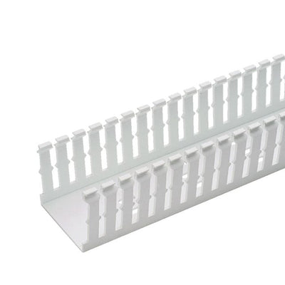 F6X4WH6 by Panduit Corp - WIRE DUCT SLOTTED SCREW 6' WHITE