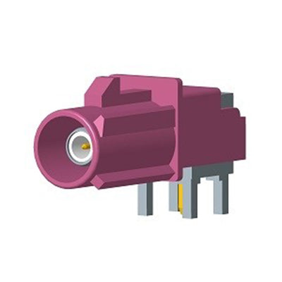 FA1-NHRP-PCB-8 by Amphenol RF - CONNECTOR FAKRA PLUG R/A 50 OHM PCB