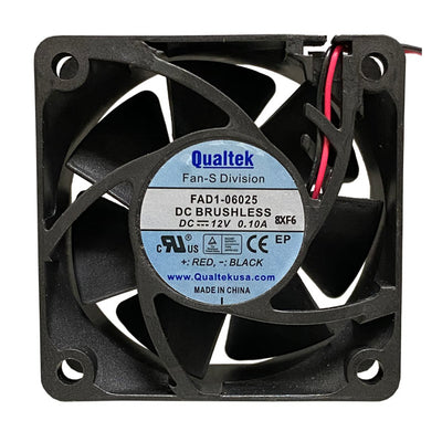 FAD1-06025DBLW12-A by Qualtek - FAN AXIAL 60X25MM 24VDC WIRE