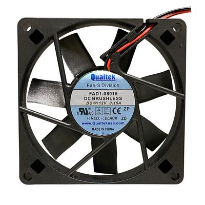 FAD1-08015CBMW12 by Qualtek - FAN AXIAL 80X15MM 12VDC WIRE