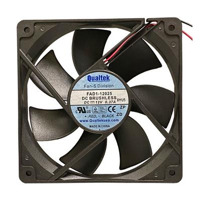 FAD1-12025CBMW12 by Qualtek - FAN AXIAL 120X25.5MM 12VDC WIRE