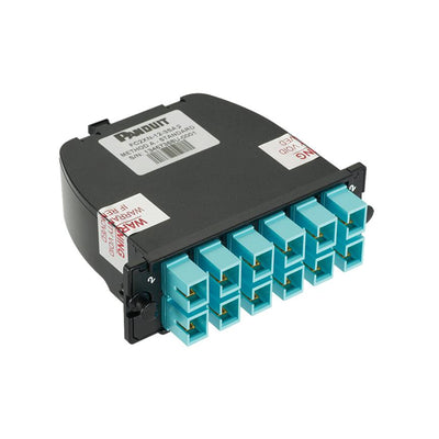 FC2XO-12-10B1 by Panduit Corp - OM3 12-FIBER TOTAL, AQUA ADAPTER