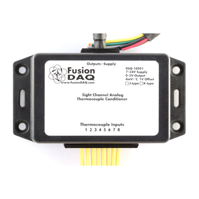 FDQ-10001-K by Fusion DAQ - 8-CHANNEL K-TYPE ANALOG THERMOCO