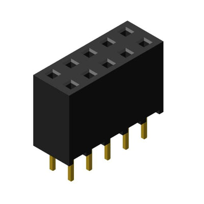 FHMD-DA010G1NBON-B by SUPERIOR TECH - FEMALE HEADER VERTICAL THROUGH H