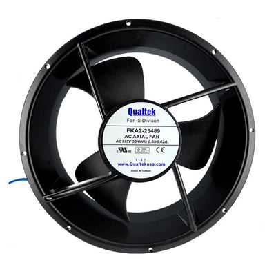 FKA2-25489QBHW3F by Qualtek - FAN AXIAL 254X89MM 230VAC WIRE