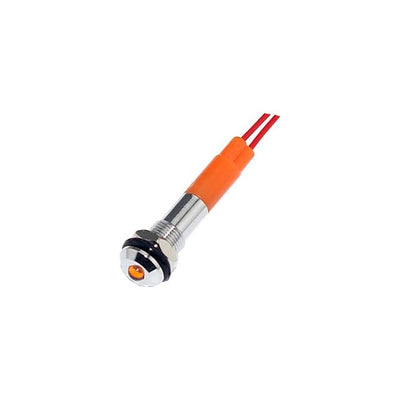 FL1M-6SW-1-Y110V by Mallory Sonalert Products Inc. - LED YEL 6MM NUT 110VAC/DC STK