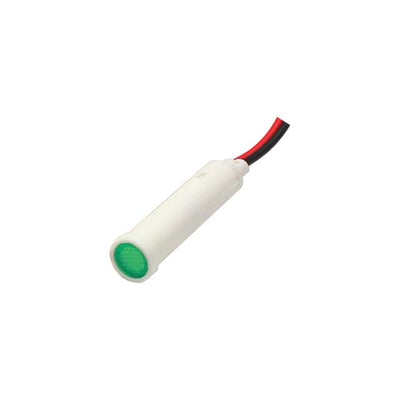 FL1P-8QW-1-G3V by Mallory Sonalert Products Inc. - LED GRN 8MM SNAP 3VAC/DC STK