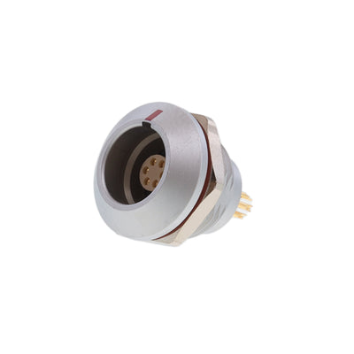 FLKB-06EGFS-GCP-001 by Amphenol LTW - CONNECTOR RECPT FMALE 6P GOLD SLDR CUP