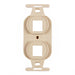FP106MF2-I by HellermannTyton - MOD FRAME SNGL GANG 2PORT IVORY