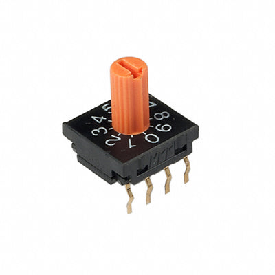 FR01KR10P-W-S by NKK Switches - SWITCH ROTARY DIP BCD 100MA 5V