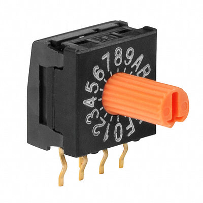 FR01KR16H by NKK Switches - SWITCH ROTARY DIP HEX 100MA 5V