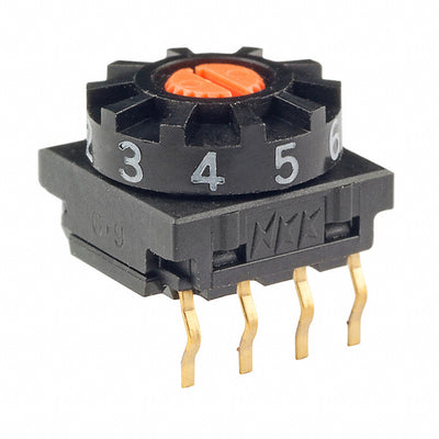 FR01SR10P by NKK Switches - SWITCH ROTARY DIP BCD 100MA 5V