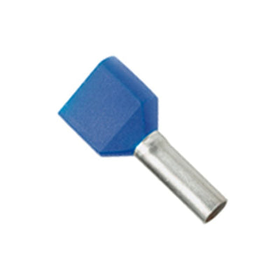 FTD80-10-TL by Panduit Corp - CONNECTOR FERRULE DIN TWO X 14AWG BLU