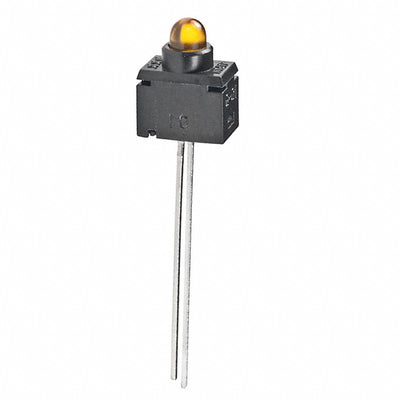 G01PE by NKK Switches - INDICATOR SW YLW LED STRAIGHT PC